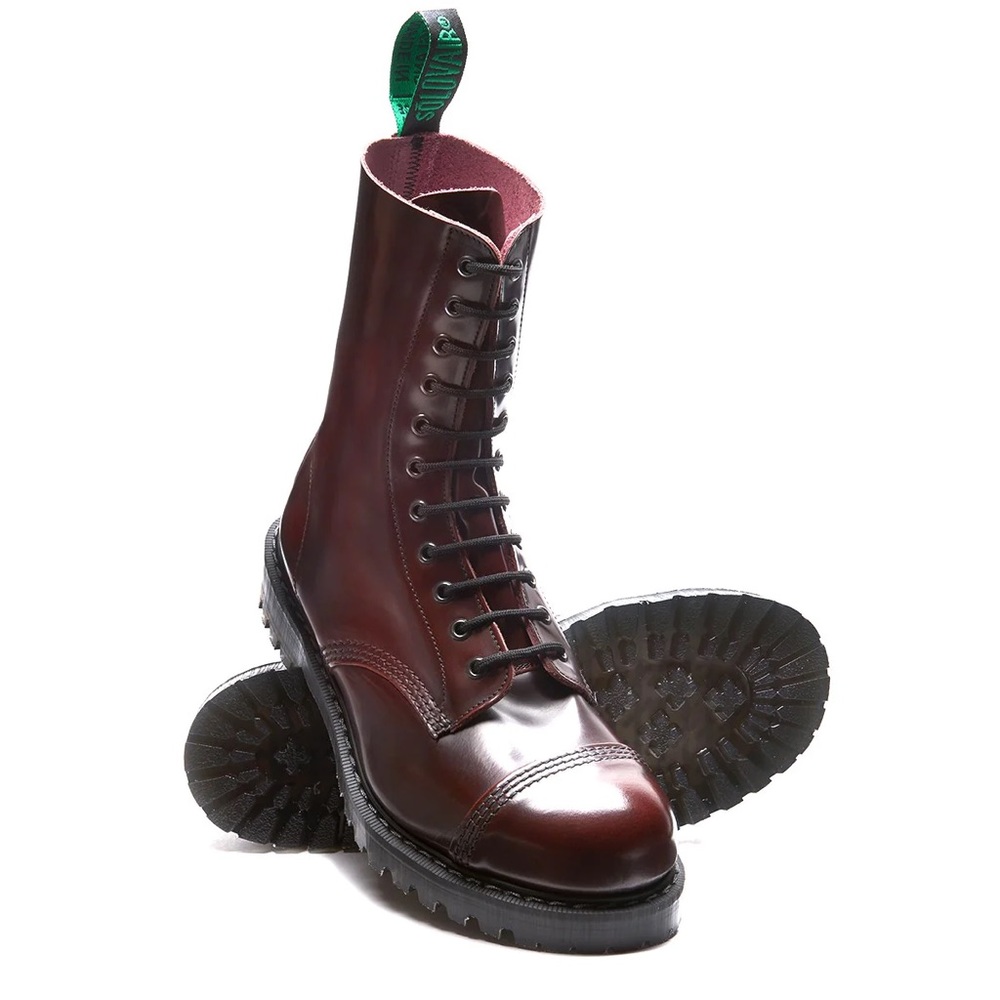 Solovair Burgundy Lace-Up Combat Boot (US Men’s 8.5/9 | Women’s 9.5/10)